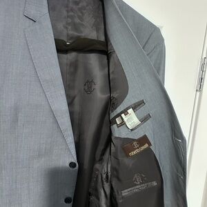 Roberto Cavalli Light Gray Suit Jacket